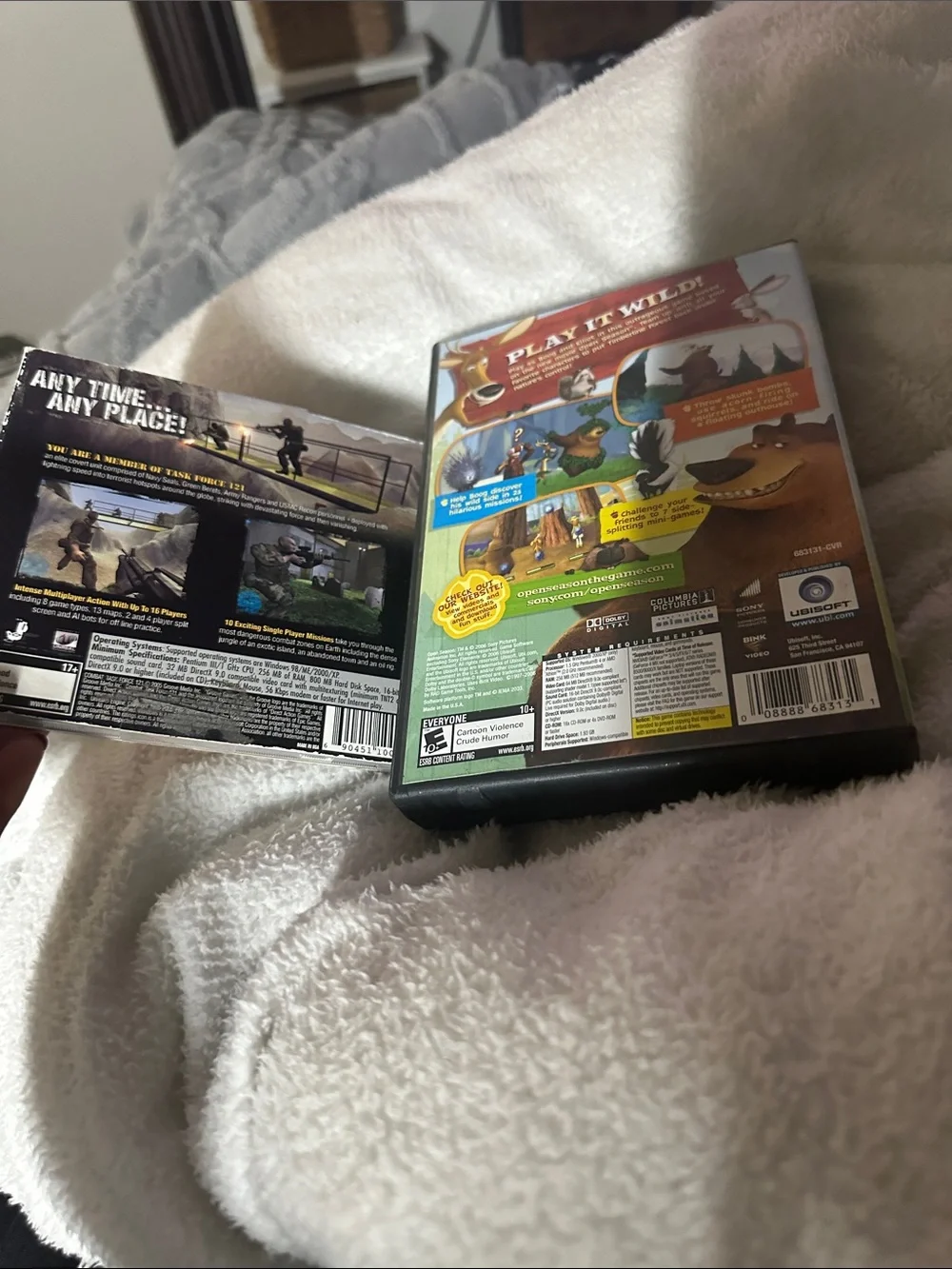 Open Season PC Game(includes 3discs-used) & COMBAT TASK FOREVER(NWT)